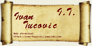 Ivan Tucović vizit kartica